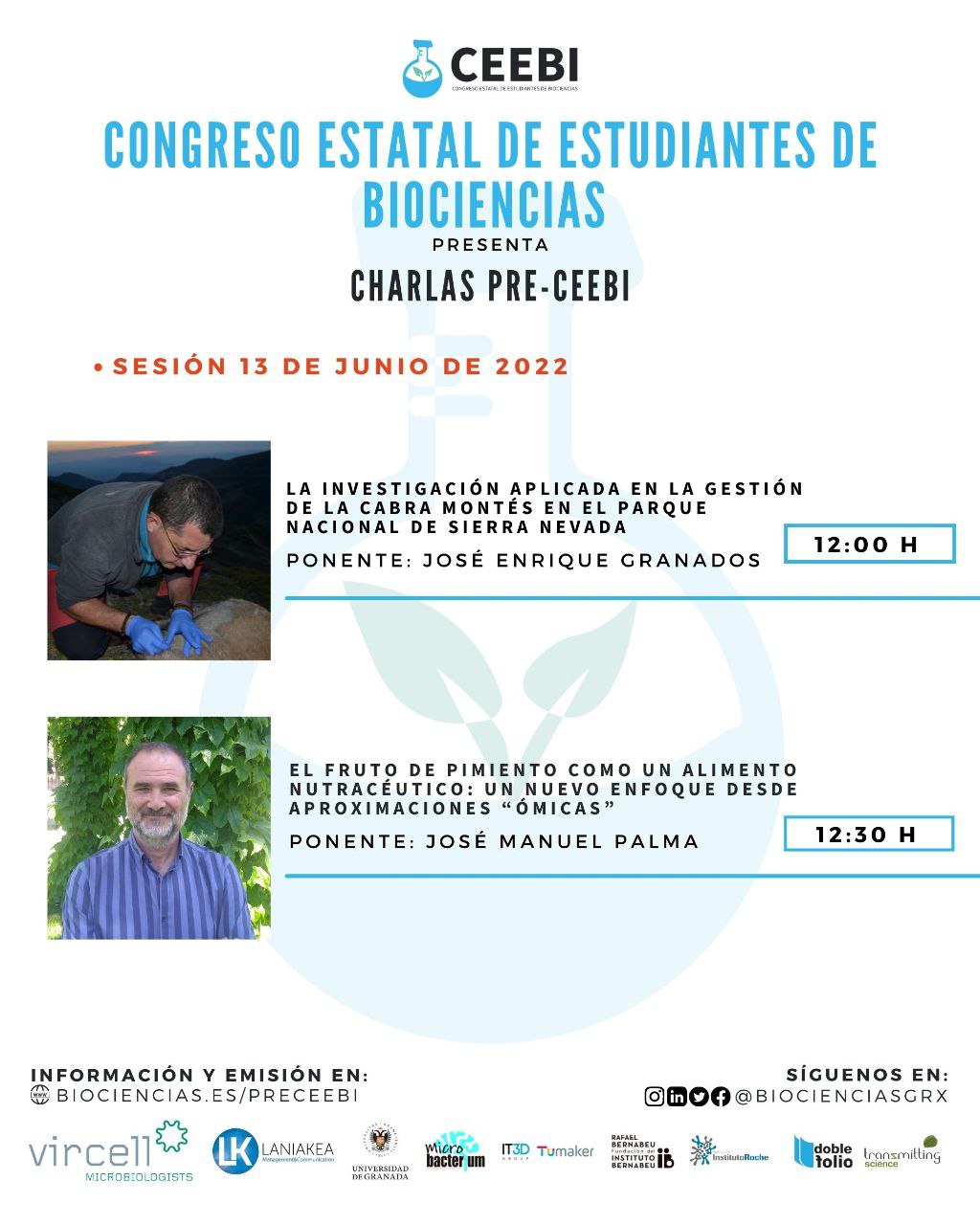 Charlas Pre-CEEBI | Sesión 15 | José Enrique Granados y José Manuel Palma
